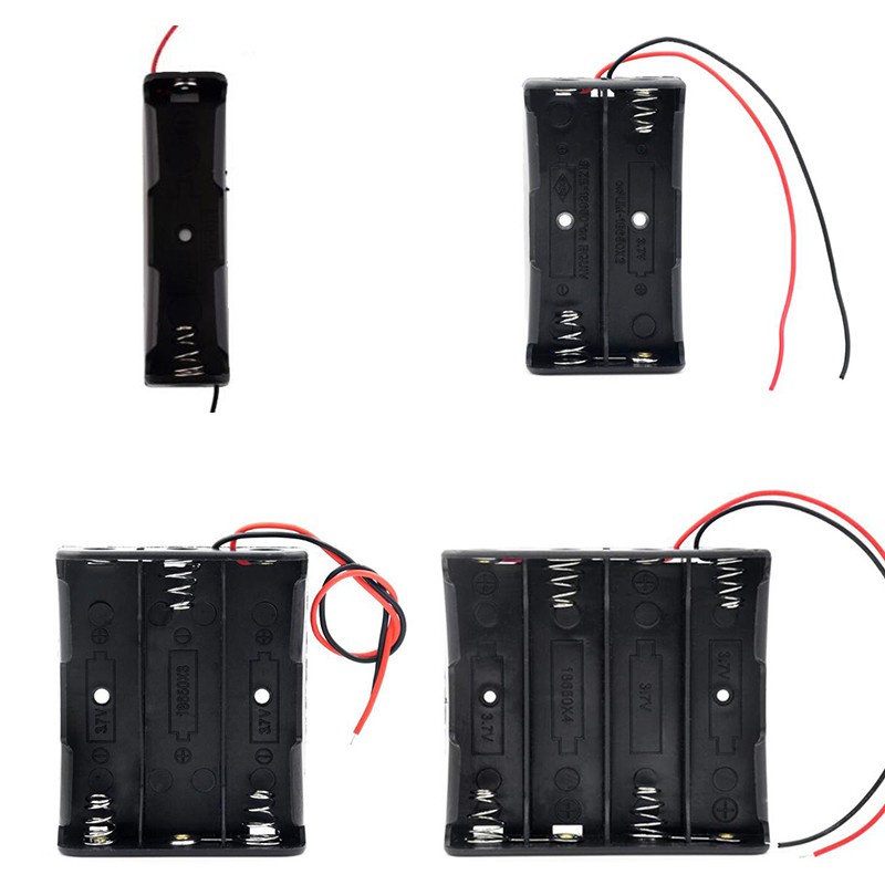 Đế pin 18650, hộp đựng pin 18650 loại 1,2,3,4 pin
