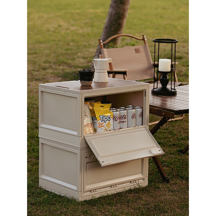 Thùng đựng đồ có thể xếp chồng có nắp đậy đa năng sắp xếp gọn gàng màu ngẫu nhiên