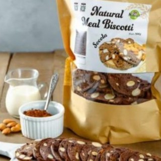 Bánh ăn kiêng Biscotti, bánh ăn kiêng nguyên cám - dinh dưỡng, gói 250g - B01