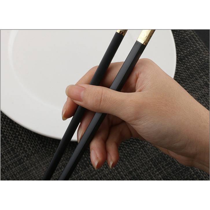 Combo 10 Đôi Đũa Hợp Kim Bàn Ăn Gia Đình Sang Trọng, Bền Bỉ