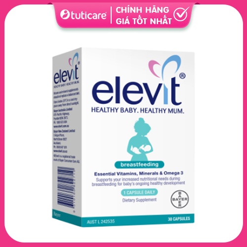 Vitamin tổng hợp Elevit cho mẹ sau sinh 60v❣️𝐓𝐔𝐓𝐈𝐂𝐀𝐑𝐄❣️Nhập khẩu Úc❣️𝐓𝐔𝐓𝐈𝐂𝐀𝐑𝐄❣️