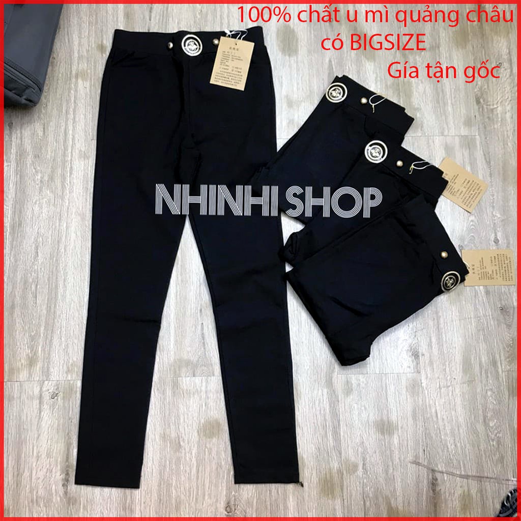 Quần legging tag Ong 100% chất u mì hàn quảng châu Có BIG SIZE