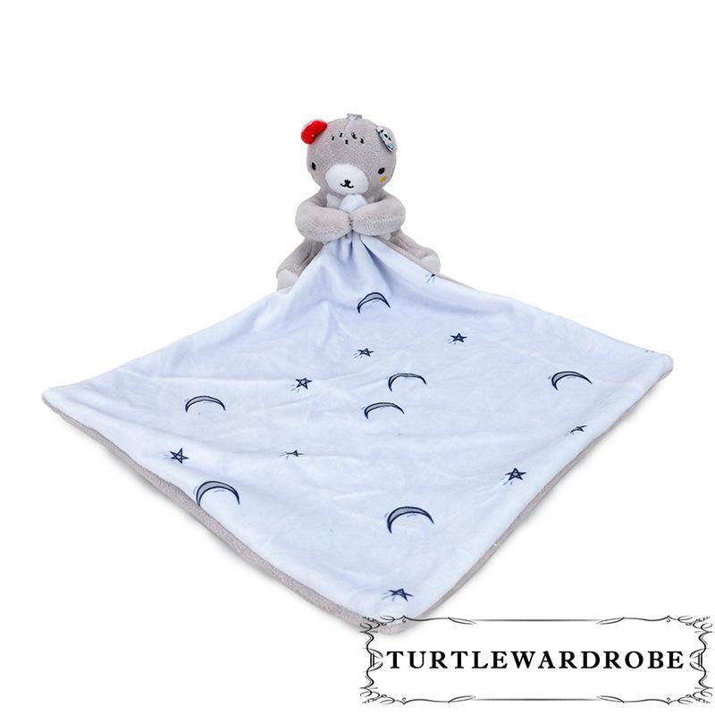 ◕‿◕Baby Security Blanket Baby Cute Animal Soothing Towel Doll Newborn Nibble Sleep Toys Snuggle Blankets