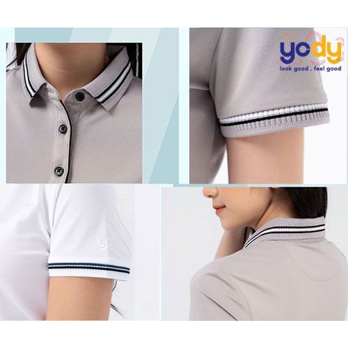 Áo Polo YODY Nữ Coolmax Phối Bo Thấm Hút Nhanh và Co Dãn Đàn Hồi Cực Tốt APN3724 | BigBuy360 - bigbuy360.vn