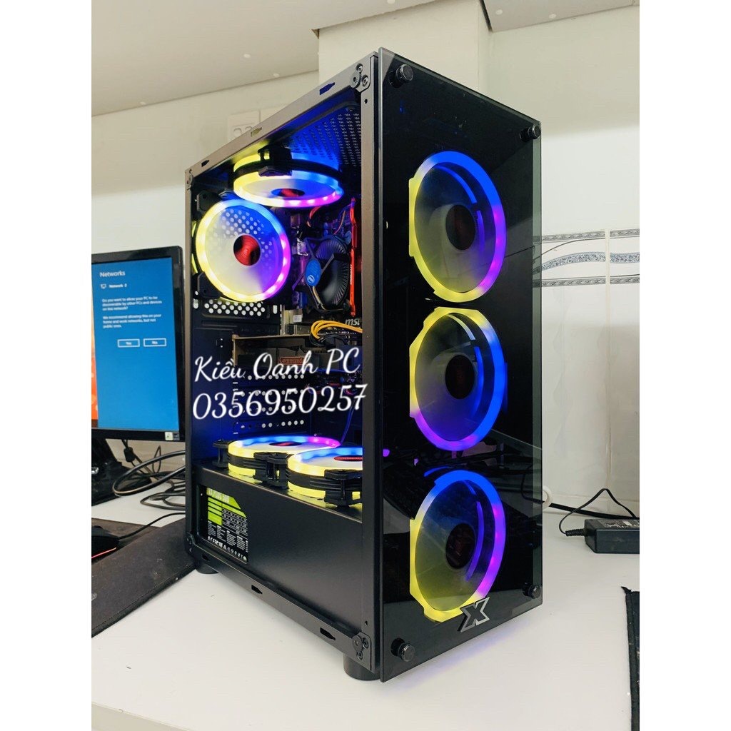 Vỏ máy tính  XIGMATEK HERO,GAMING START NO FAN  - ATX, 2 SIDE TEMPERED GLASS
