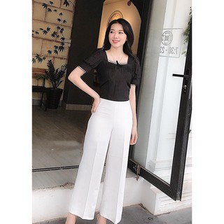 Quần ống rông khóa sườn cạp to