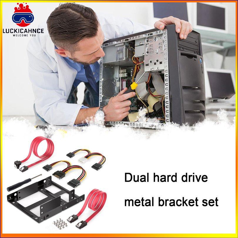 Bộ Chuyển Đổi Ổ Cứng Trong Suốt 2 Cái 2.5 Inch Ssd Sang 3.5 Inch | BigBuy360 - bigbuy360.vn