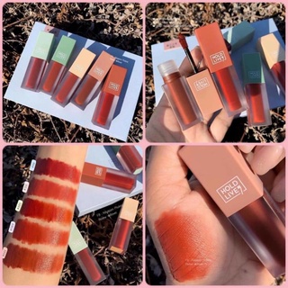 Set son kem hold live orchid love matte lip 5 cây