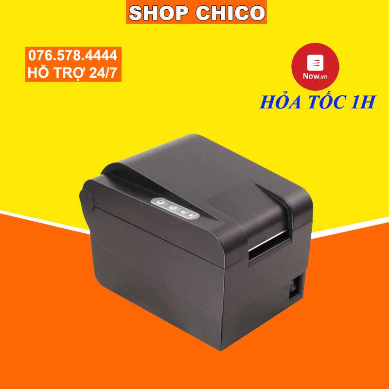 Máy in hóa đơn Xprinter XP-235B tặng 1 cuộn in tem giá rẻ chico.vn