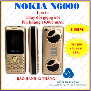 Điện thoại N6000 4 sim pin khủng sim giá rẻ