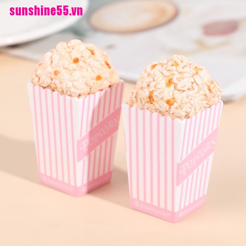 【Sunvn】1PC 1/12 Miniature Dollhouse Popcorn Food Model Pretend Play Doll House