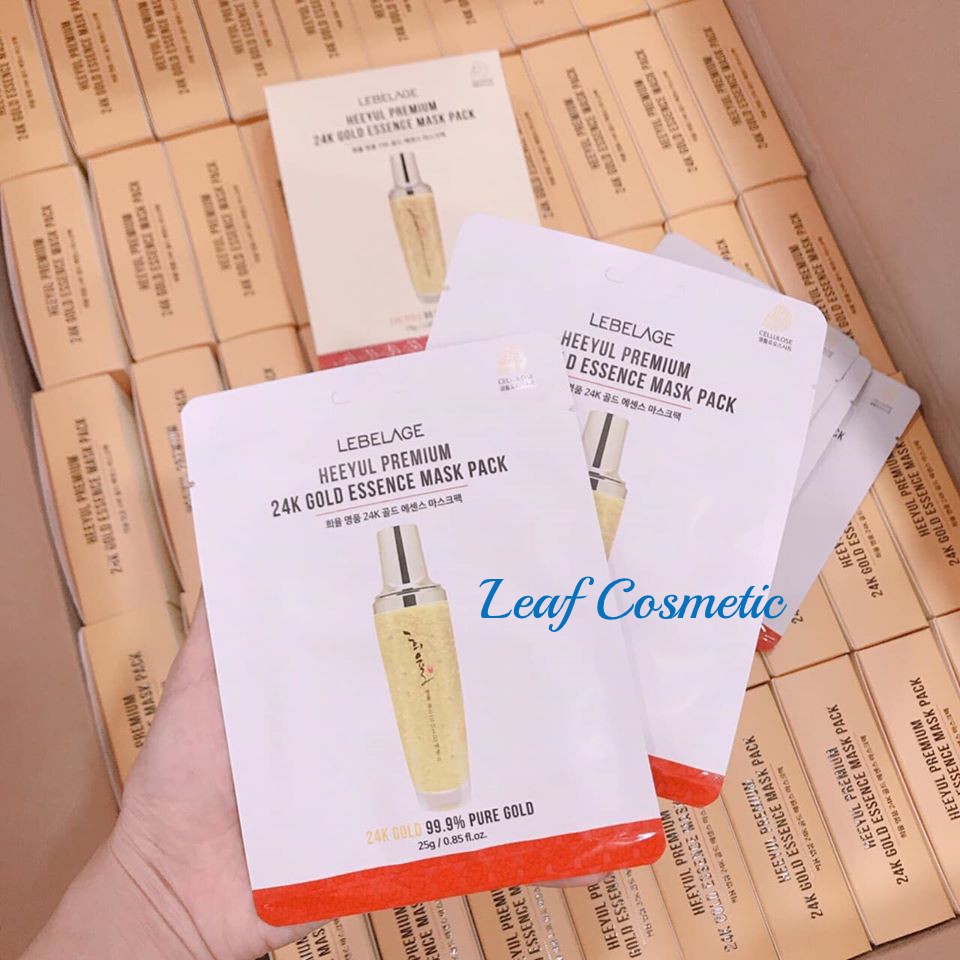 [ Chính Hãng ] Mặt Nạ Tinh Chất Vàng LEBELAGE Heeyul Premium 24k Gold Essence Mask Pack