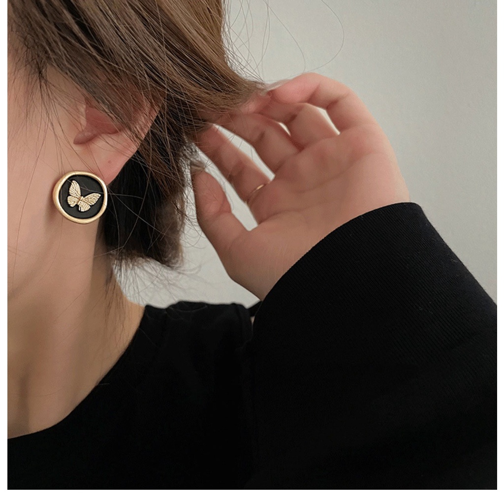 Bông Tai Hình Bướm Phong Cách Retro Thời Trang Mùa Hè 2022 Dành Cho Nữ