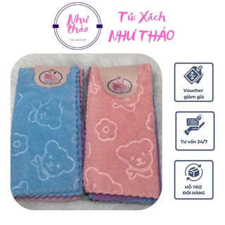 Khăn mặt lông cừu Hàn Quốc cho bé, mềm mịn, an toàn cho da, kích thước 30x30 cm