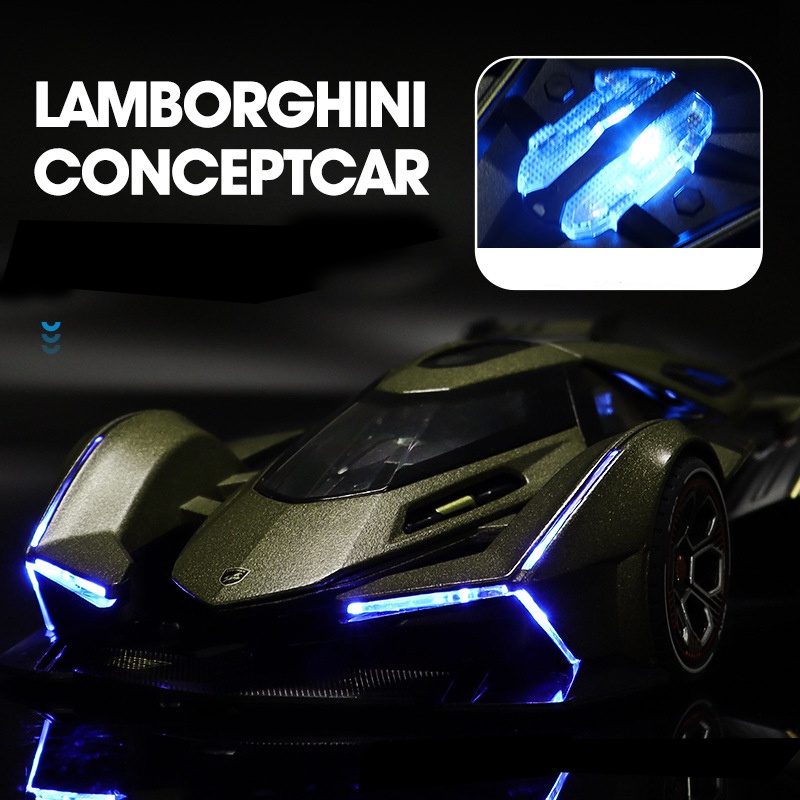 Mô hình siêu xe Lambo Vision GT tỷ lệ 1:22