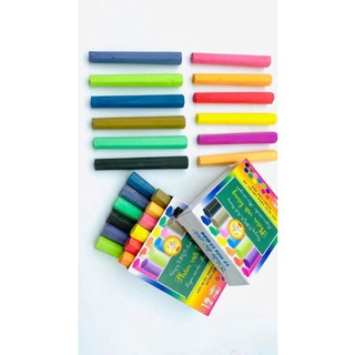 Phấn lục giác Ánh Dương - 12 viên 12 màu - tự tạo thanh đậm