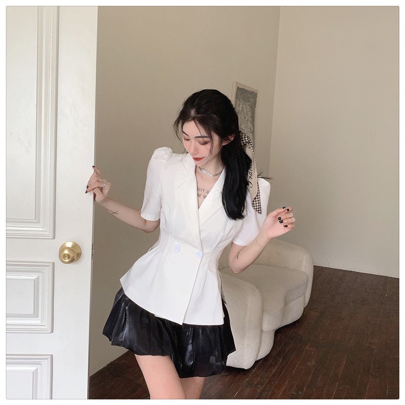 Set Vest Nữ Blazer SANMAY Bộ Đầm Vest Công Sở thiết kế Hàn Quốc Đẹp kèm Chân Váy, Đi Dự Tiệc Cưới AO016 | BigBuy360 - bigbuy360.vn