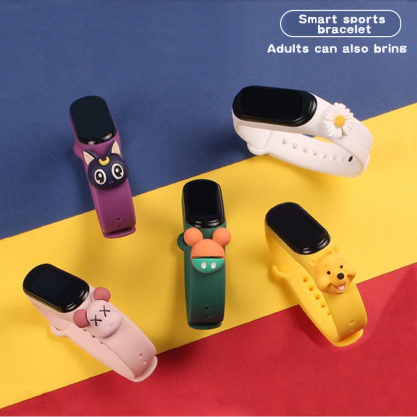 Đồng Hồ Đeo Tay Điện Tử Chống Thấm Nước Có Đèn led m3 Hình pikachu mickey peppa pig pooh Thể Thao Giải Trí Năm Mới Dành Cho Trẻ Em