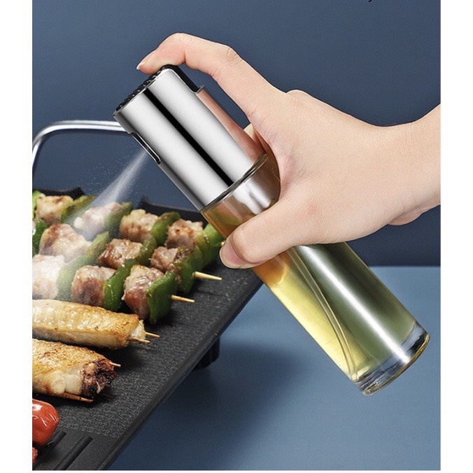Bình Xịt Dầu Cầm Tay Để Nấu Ăn - BBQ, Salad, Nướng, Rang, Nướng, Chiên, Chai Thủy Tinh