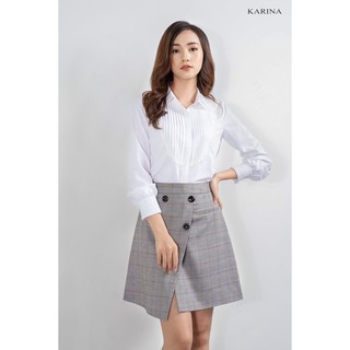 Chân váy kẻ dáng A