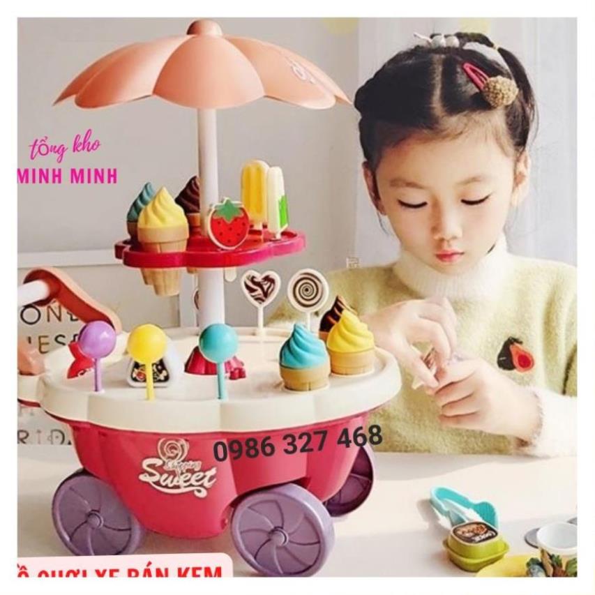 Đồ Chơi Xe Bán Kem, Xe Bán Kem 2 Tầng Loại To Loại 1: Có Đèn, Có Nhạc Hấp Đẫn Cho Bé Vui Chơi Và Khám Phá