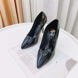 Cao gót trơn Louboutin đế đỏ 9P