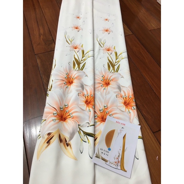 Vải áo dài hoa nhí 00073