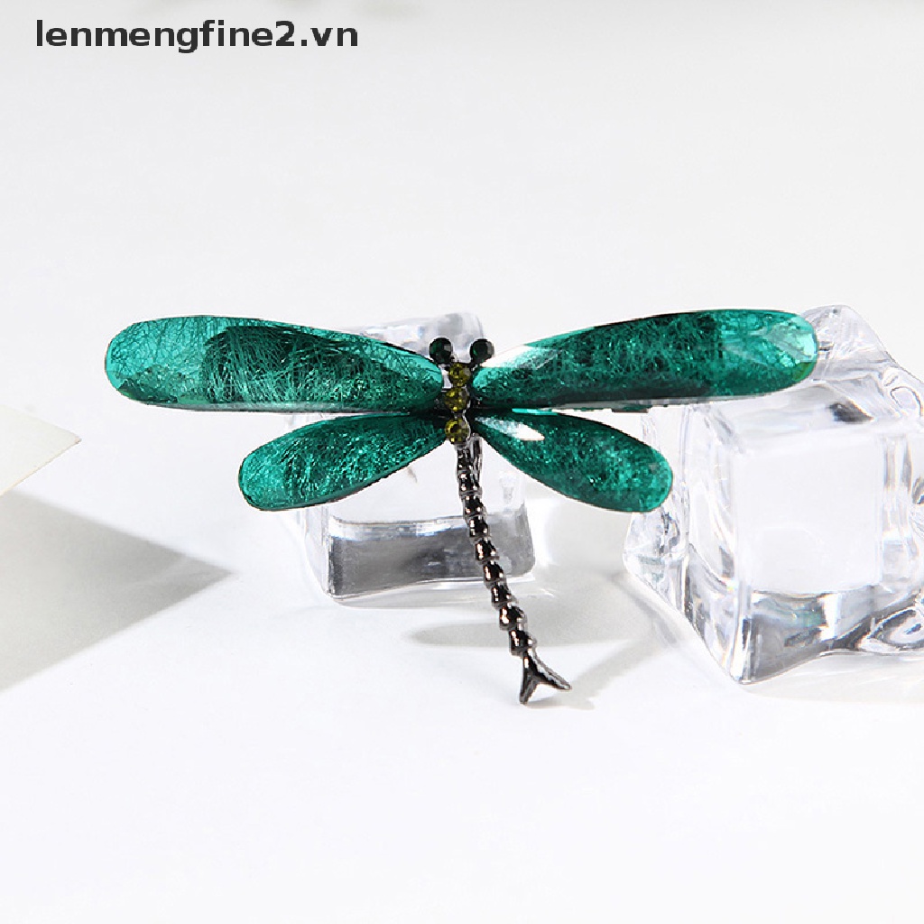 Ghim Cài Áo Hình Chuồn Chuồn / Côn Trùng Bằng Nhựa Resin Vintage {lenmengfine2.vn} {lenmengfine2}