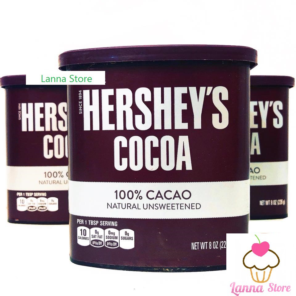 [Mã GRO0303 giảm 8% đơn 300K] Bột ca cao nguyên chất Hershey’s hộp 226g - Mỹ 🇺🇸.