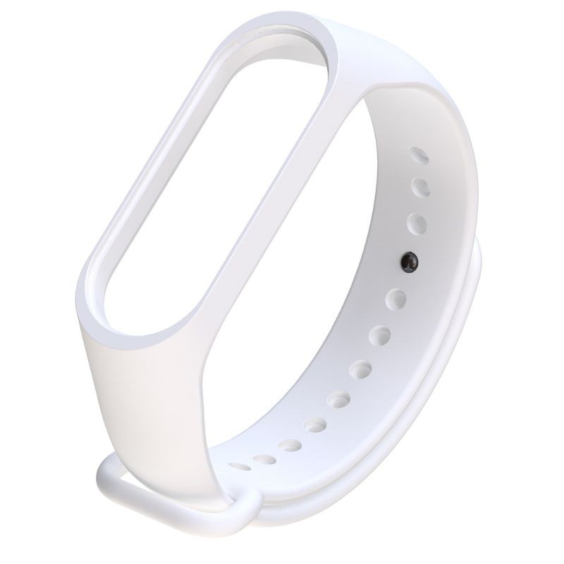 Dây Đeo Thay Thế Chất Liệu Silicon Màu Trơn Cho Xiaomi Mi Band 4 3
