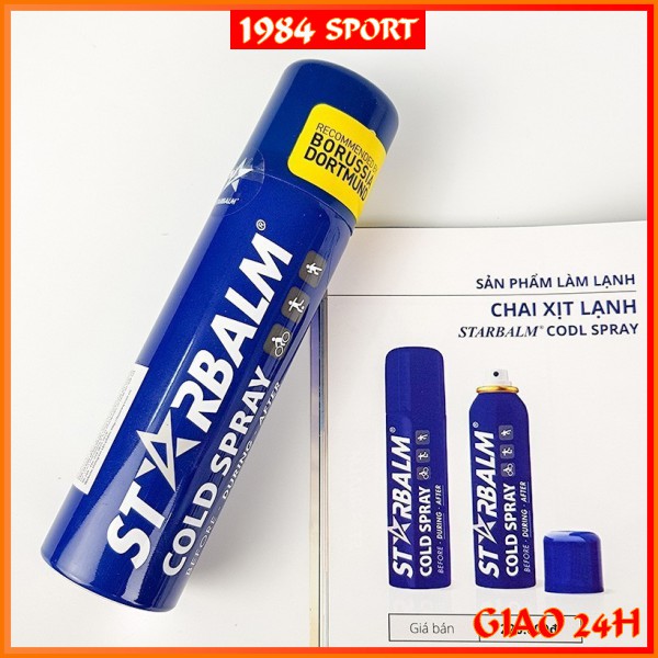 Chai xịt làm lạnh Starbalm - Hà Lan 150ml