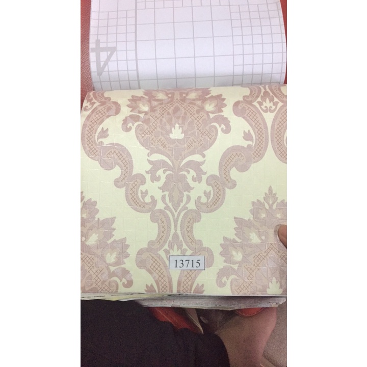 1 mét decal giấy dán tường châu âu hoa văn 01 khổ 60cm keo sẵn