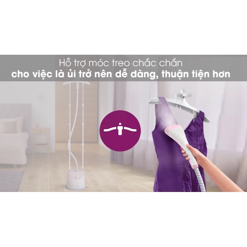 Bàn ủi hơi nước đứng Philips GC485 - công suất 1500 - 1800W mạnh mẽ - HÀNG CHÍNH HÃNG