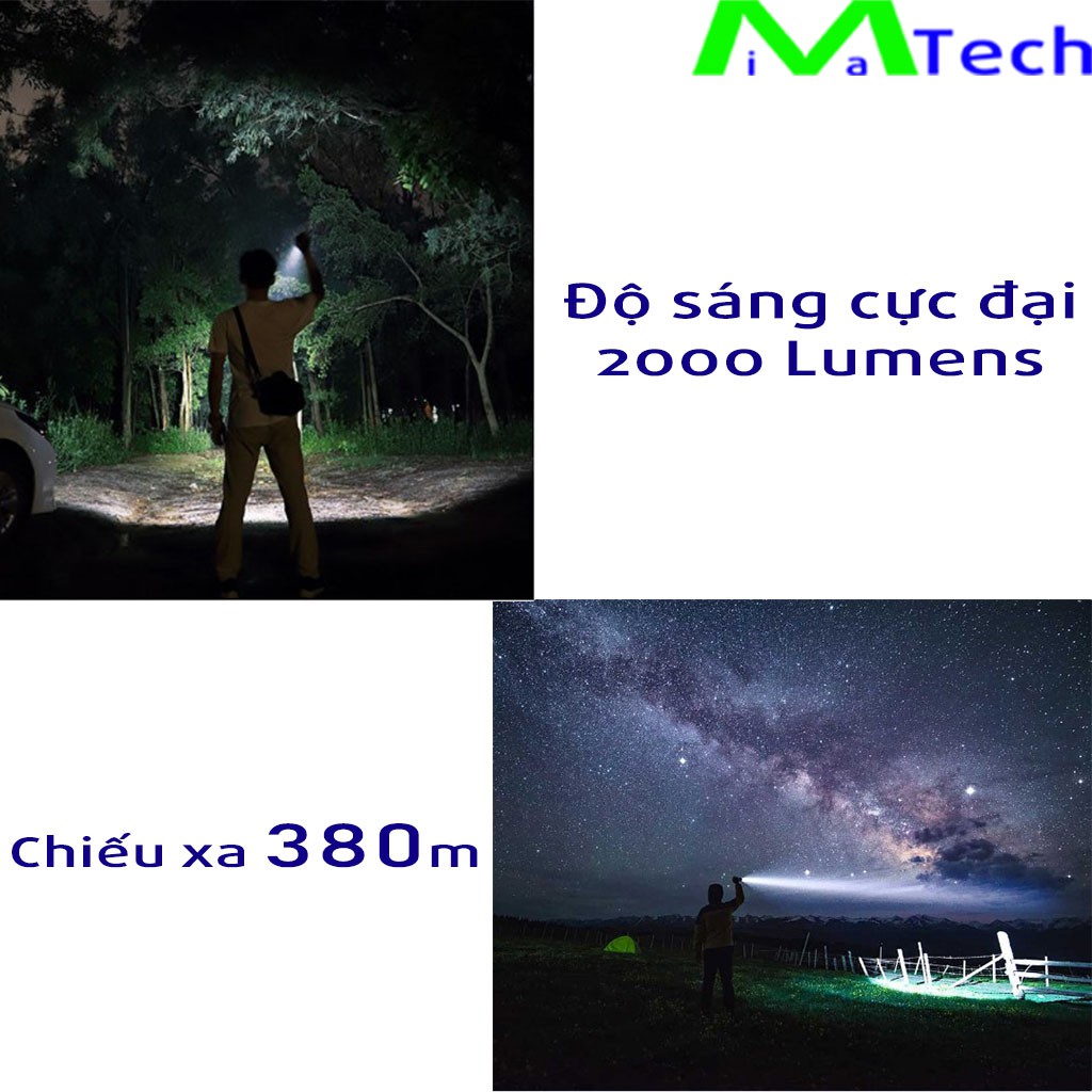 Đèn Pin Cầm Tay Xiaomi Nextool Flashlight ZES0417 và NE20030 Siêu Sáng Chống Nước IPX7 Chiếu Sáng 380m 2000lm