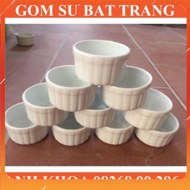 10 Cốc làm caramen - Gốm sứ Bát Tràng Anh Khoa