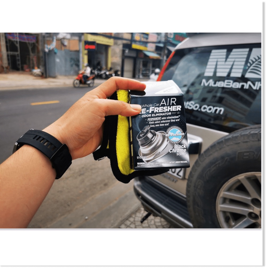 [HCM] Xịt Khử Mùi Nội Thất Xe Hương Nam Tính Black Chrome Meguiar's 57g Tặng Khăn .Uy Tín - Chất Lượng - Giá Hủy Diệt