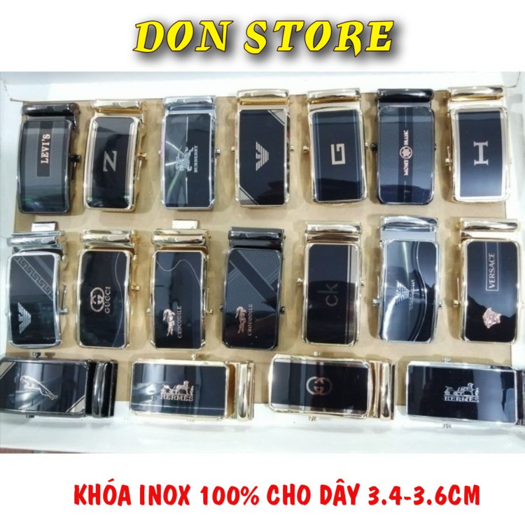 Đầu Khóa Thắt Lưng(Khóa Lăn) Cho Dây Trơn 3.4-3.6cm Hàng Loại 1(Dày Dặn, Bền Bỉ)