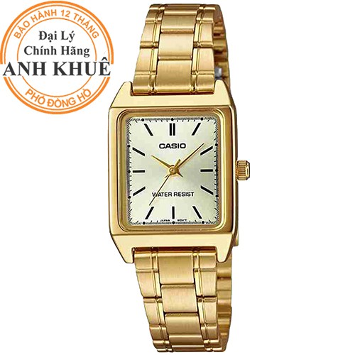 Đồng hồ nữ dây kim loại Casio chính hãng Anh Khuê LTP-V007G-9EUDF