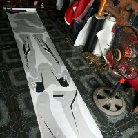 Tem trùm honda Blade đen bạc cực chất