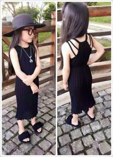 Set váy cotong + gile bò
