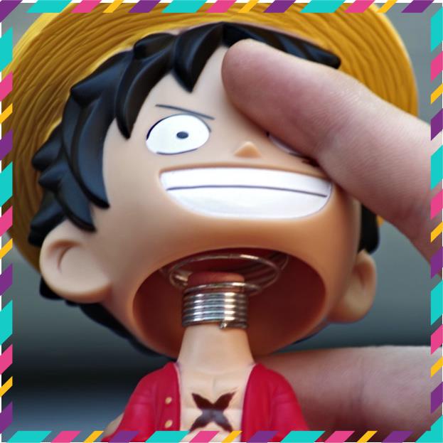 Mô hình One Piece Luffy, Zoro, Sanji, Chopper Lắc Đầu, Kê Điện Thoại, Trang Trí Decor Ô tô, Góc Học Tập - Tượng Figure