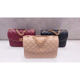 Túi xách CNK khoá xoay trần trám size 22