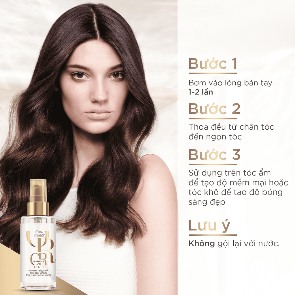 Tinh Dầu Wella Oil Giúp Tóc Mềm Mượt, Sáng Bóng Dành Cho Tóc Mảnh Reflections Light Luminous Reflection Oil 100ml | BigBuy360 - bigbuy360.vn