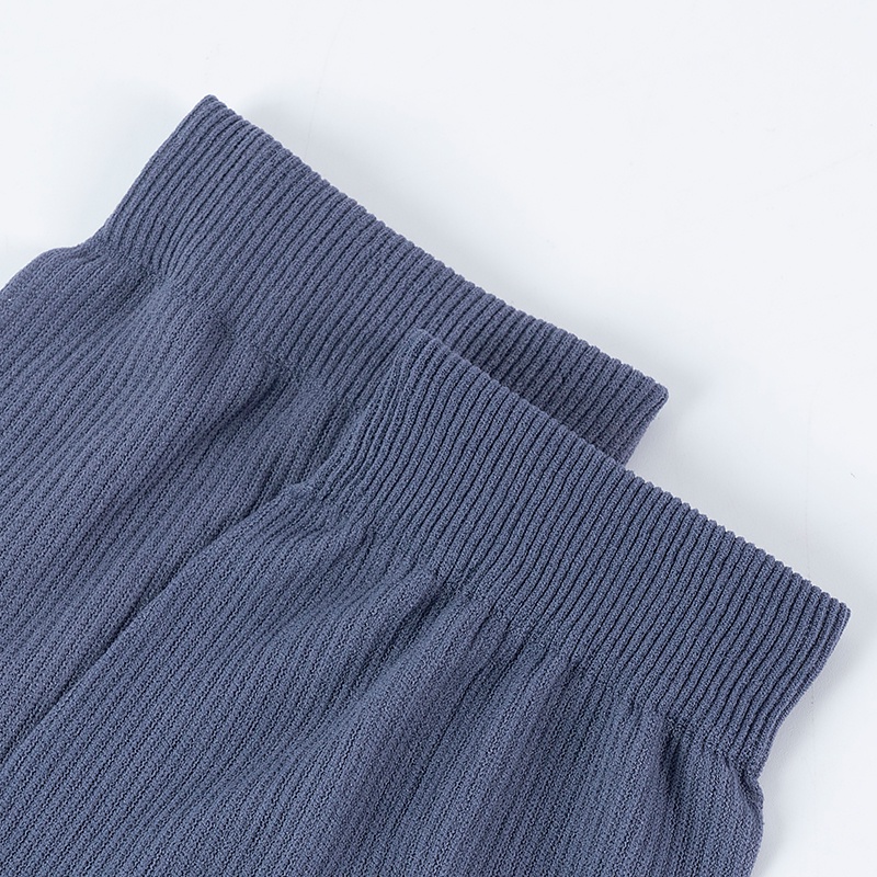 Vớ Dài Siêu Mỏng Thoáng Khí Kẻ Sọc Màu Đen Trắng Thời Trang Mùa Hè Cho Nam