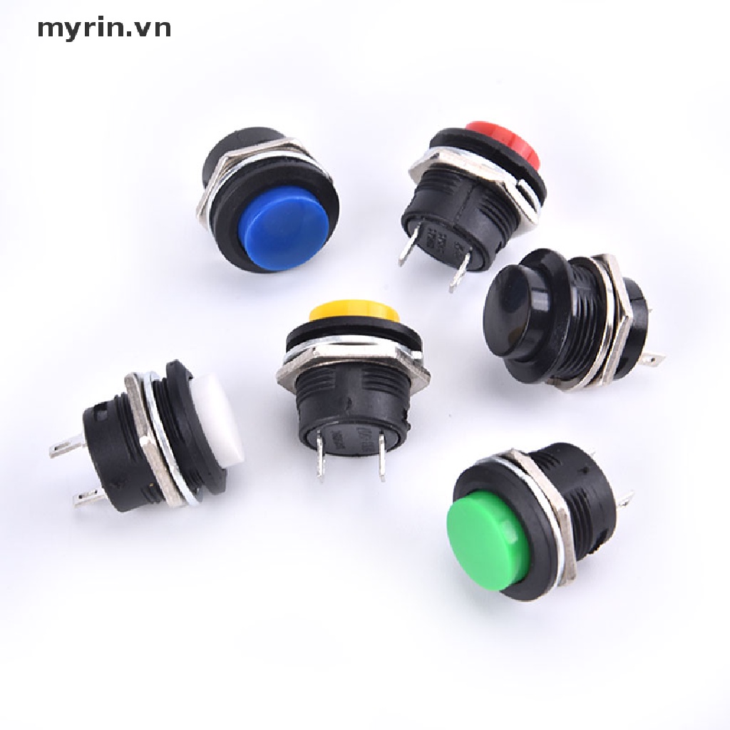 Nút Bấm Nguồn Đèn LED 16mm 12V-24V Chống Thấm Nước Chuyên Dụng Cho Xe Hơi