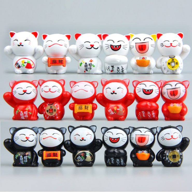 Bộ Maneki Mako phiên bản nhí nhố cho các bạn trang trí bàn làm việc, móc khóa, DIY