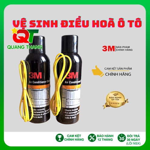 Chai Vệ Sinh Dàn Lạnh – Vệ Sinh Điều Hòa Xe Ô Tô 3M Air Conditioner Cleaner Foam Dạng Bọt - Hàng Chính Hãng 3M