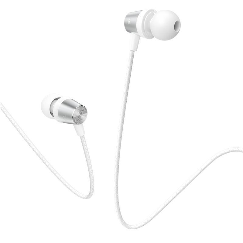 Tai nghe nhét tai Hoco M79 nghe hay có mic đàm thoại, dây chống rối dài 1.2m, Jack cắm 3.5mm - Chính hãng