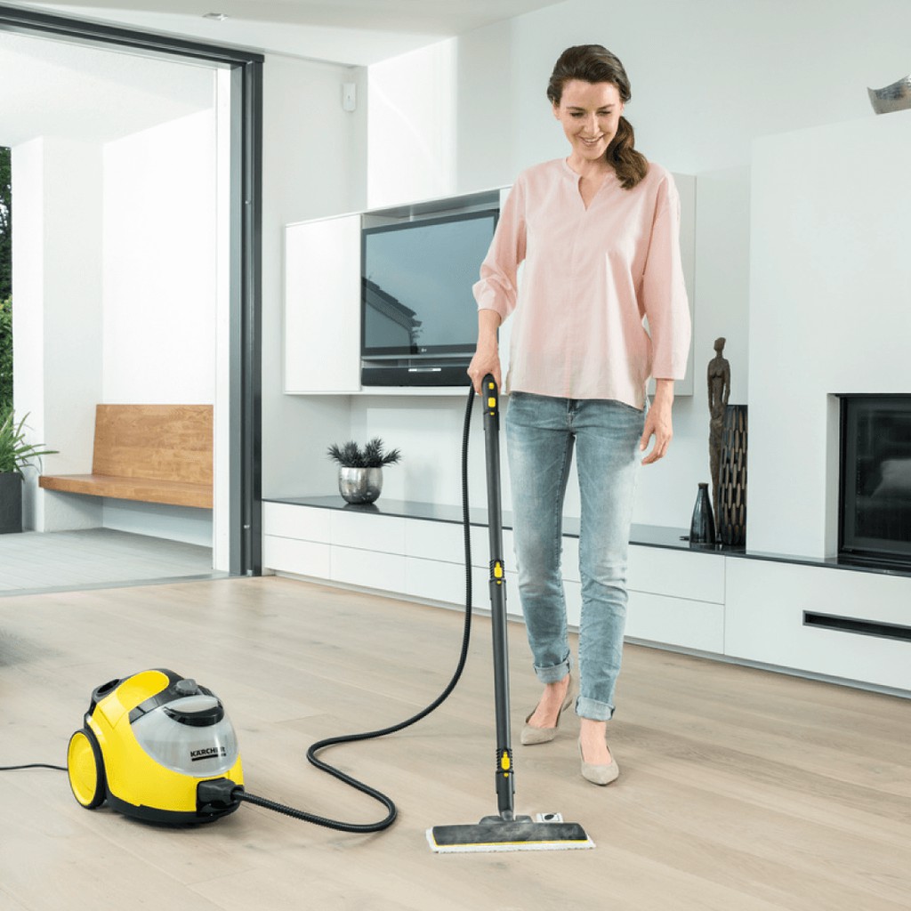 (Sản xuất Đức) Máy làm sạch bằng hơi nước Karcher SC 5 Easyfix EU công suất nhiệt 2200w với hiệu quả làm sạch 150 m2