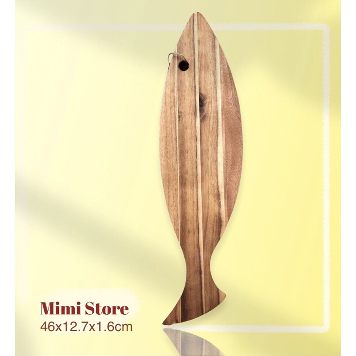 Thớt gỗ hình con cá - hàng decor xuất Châu Âu (MẪU 2)